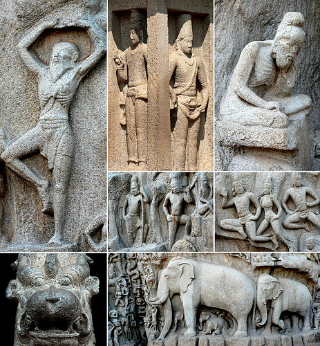 Mamallapuram_sculptures